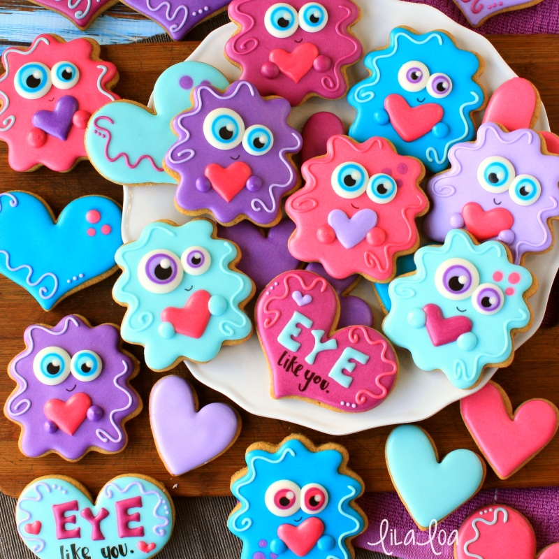 How To Make Decorated Love Monster Sugar Cookies