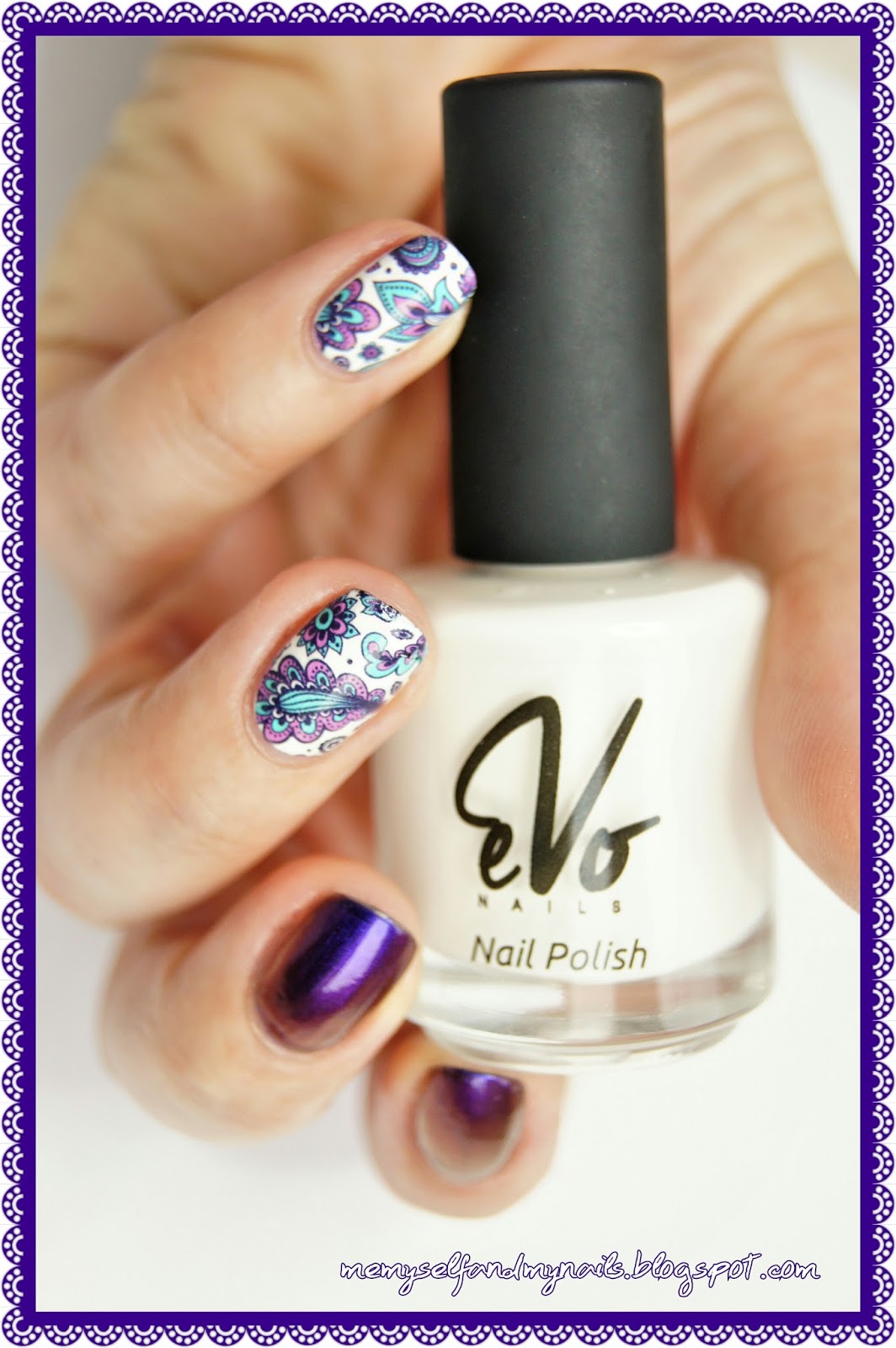 me, myself and my nails In bloom EVO NAILS 217 "cherry amethist"