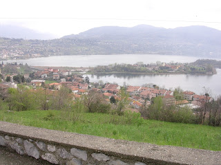 Galbiate, where Claudia Mori and Adriano Celentano have a house, has views over Lago di Annone