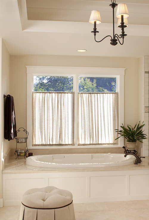 Modern Interior Design Bathroom Window Covering Ideas by Julie Williams Design
