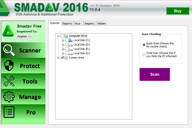 smadav 2016 pro registration name and key