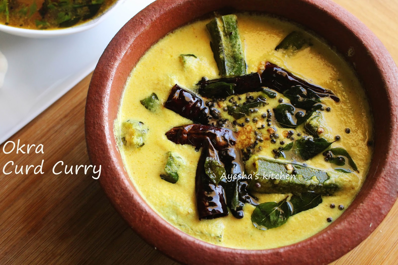 LADYS FINGER RECIPES INSTANT OKRA YOGURT CURRY / VENDAKKA MORU CURRY