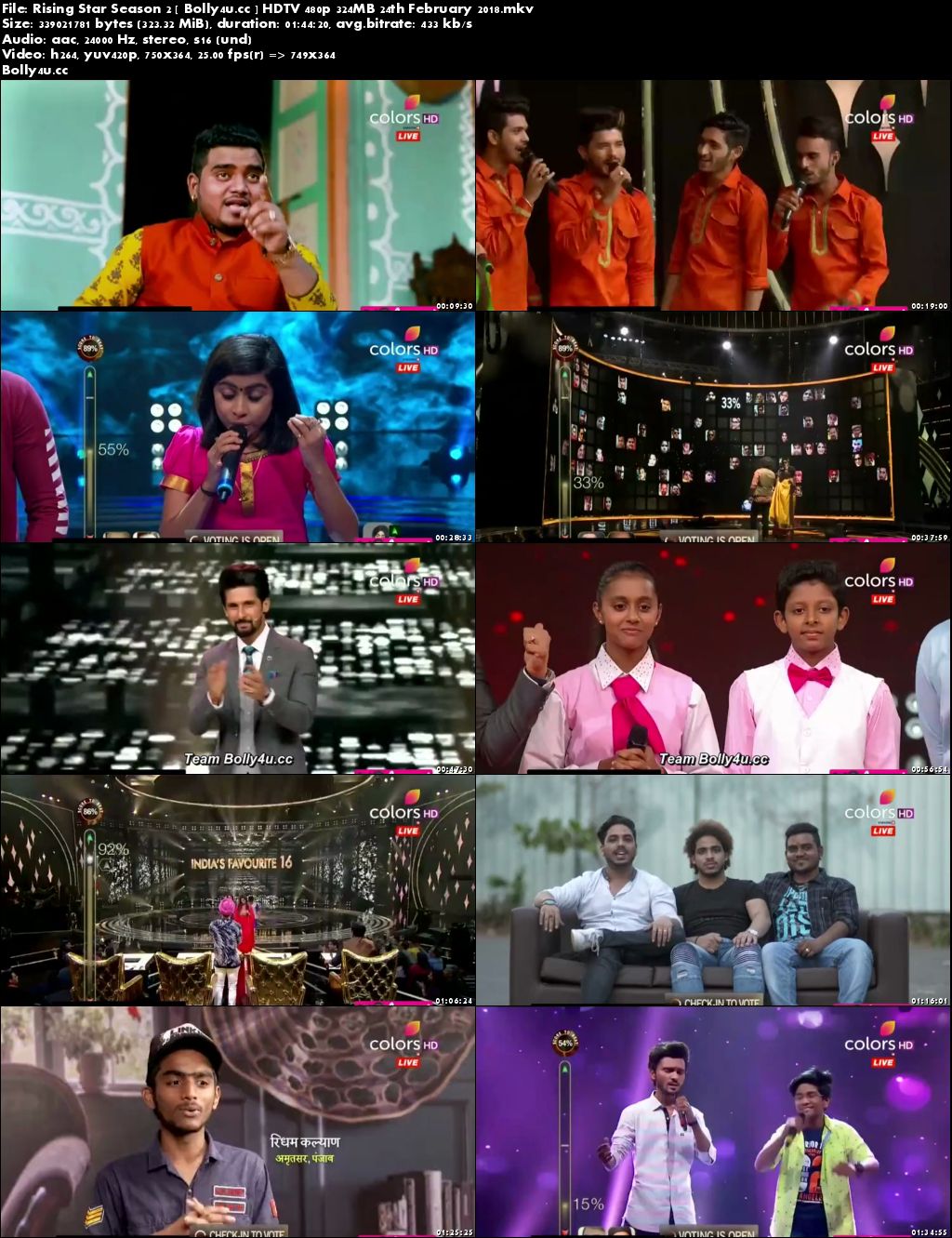 Rising Star Season 2 HDTV 480p 300MB 24 February 2018 Download Rising Star Season 2 HDTV 480p 300MB 24 February 2018 Download