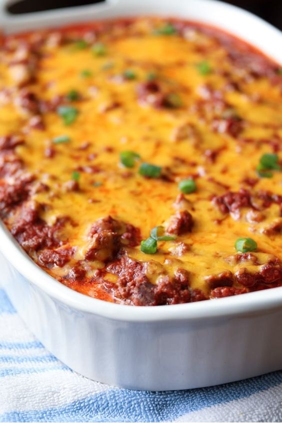 Low Carb Sour Cream Beef Bake