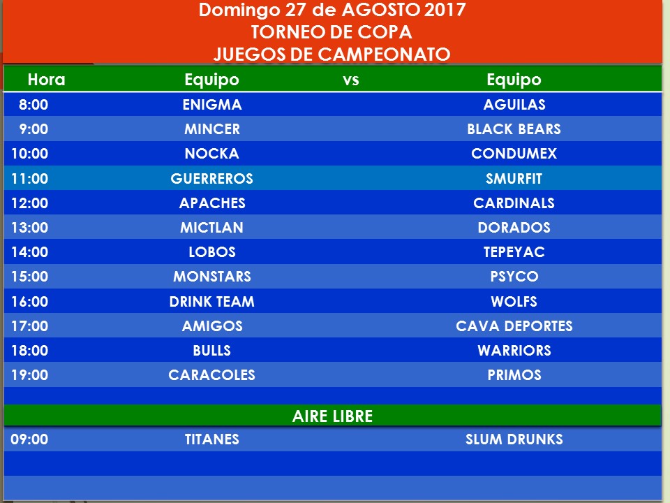 LIGA DE BASQUETBOL DEPORTIVO 18 DE