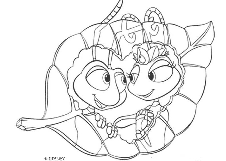 a bugs life characters coloring pages - photo #7