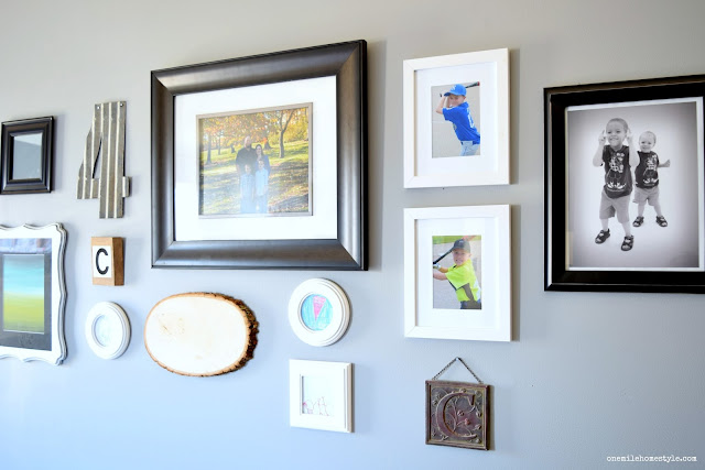 Quick Gallery Wall Update and How To Layout A Gallery Wall - One Mile Home Style