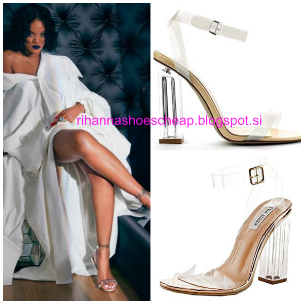 rihanna clear heels
