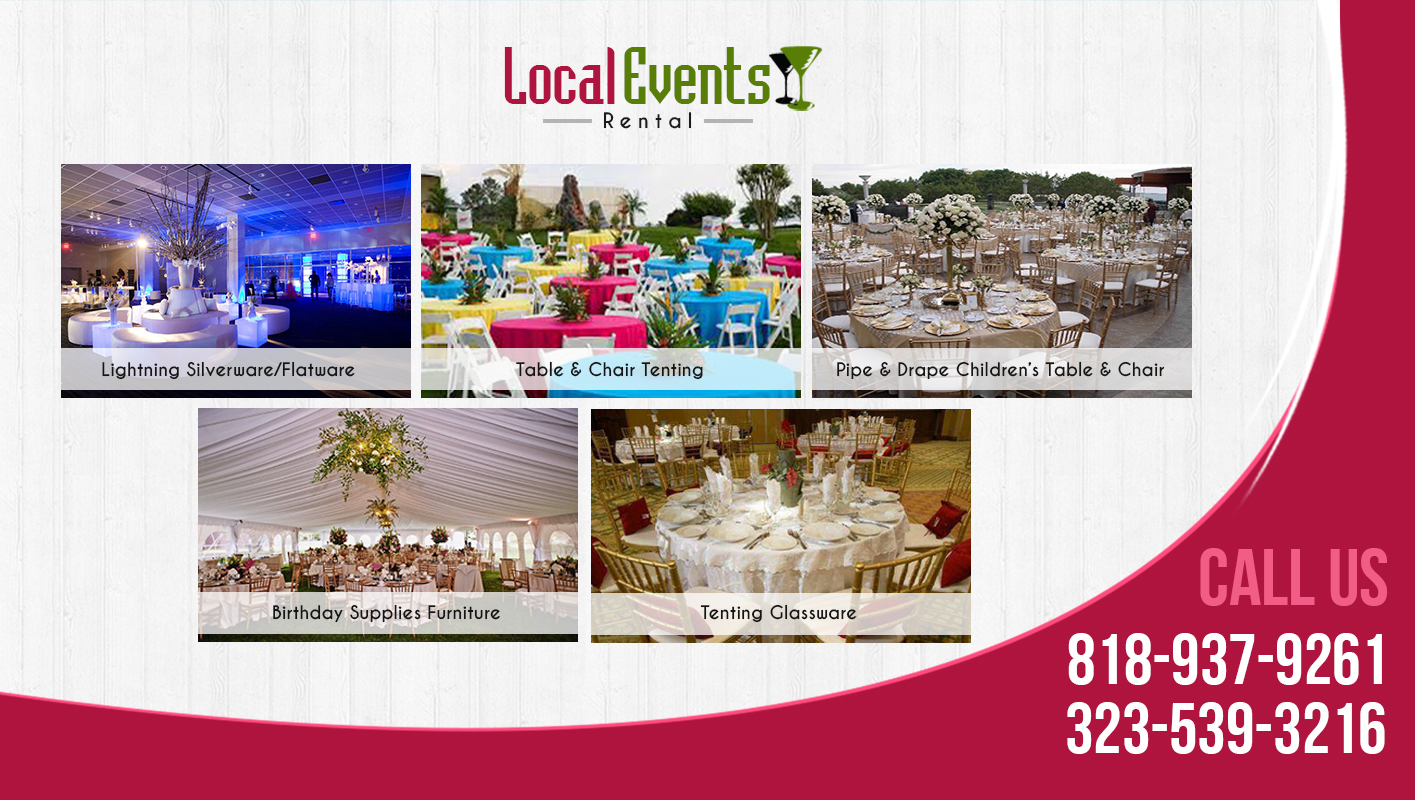 Local Events Rental Do you have specific wishes for your party or event?