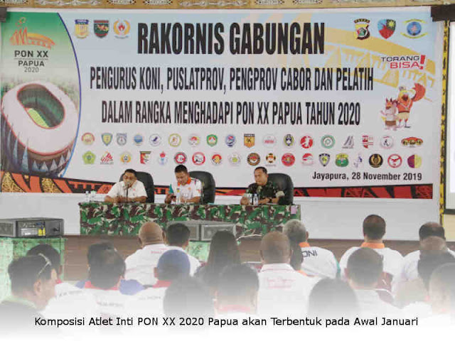 Komposisi Atlet Inti PON XX 2020 Papua akan Terbentuk pada Awal Januari Komposisi Atlet Inti PON XX 2020 Papua akan Terbentuk pada Awal Januari