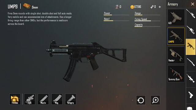 سلاح UMP9 لعبة ببجي سلاح UMP9 لعبة ببجي