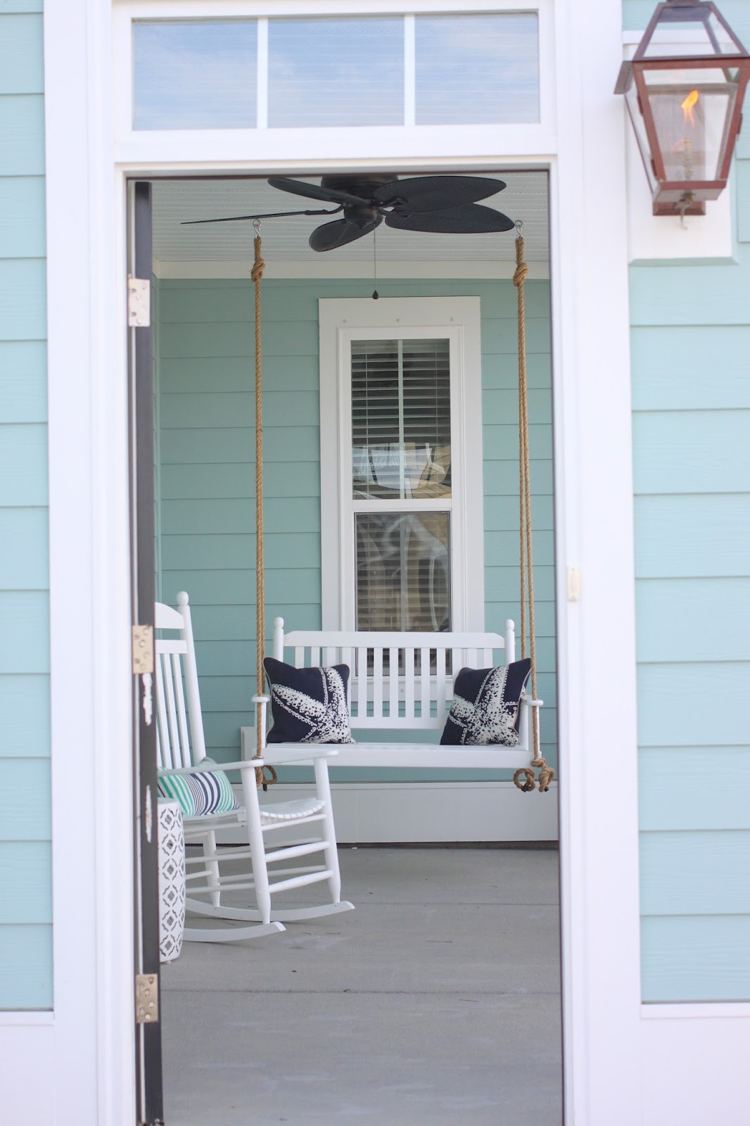borrowed heaven DIY Rope Porch Swing