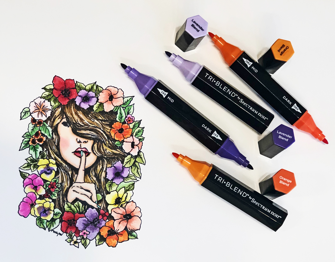 She's a Color Queen! Introducing Spectrum Noir TRIBLEND markers!!
