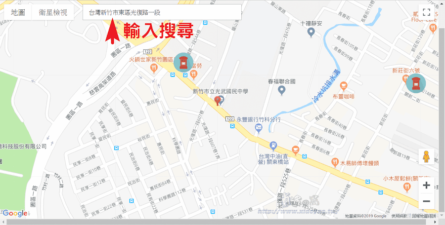 台灣各地郵筒位置地圖