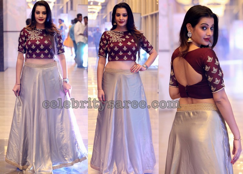 Buy Jiya by Veer Design Studio Multi Color Chiffon Printed Skirt Saree With  Choli Online  Aza Fashions