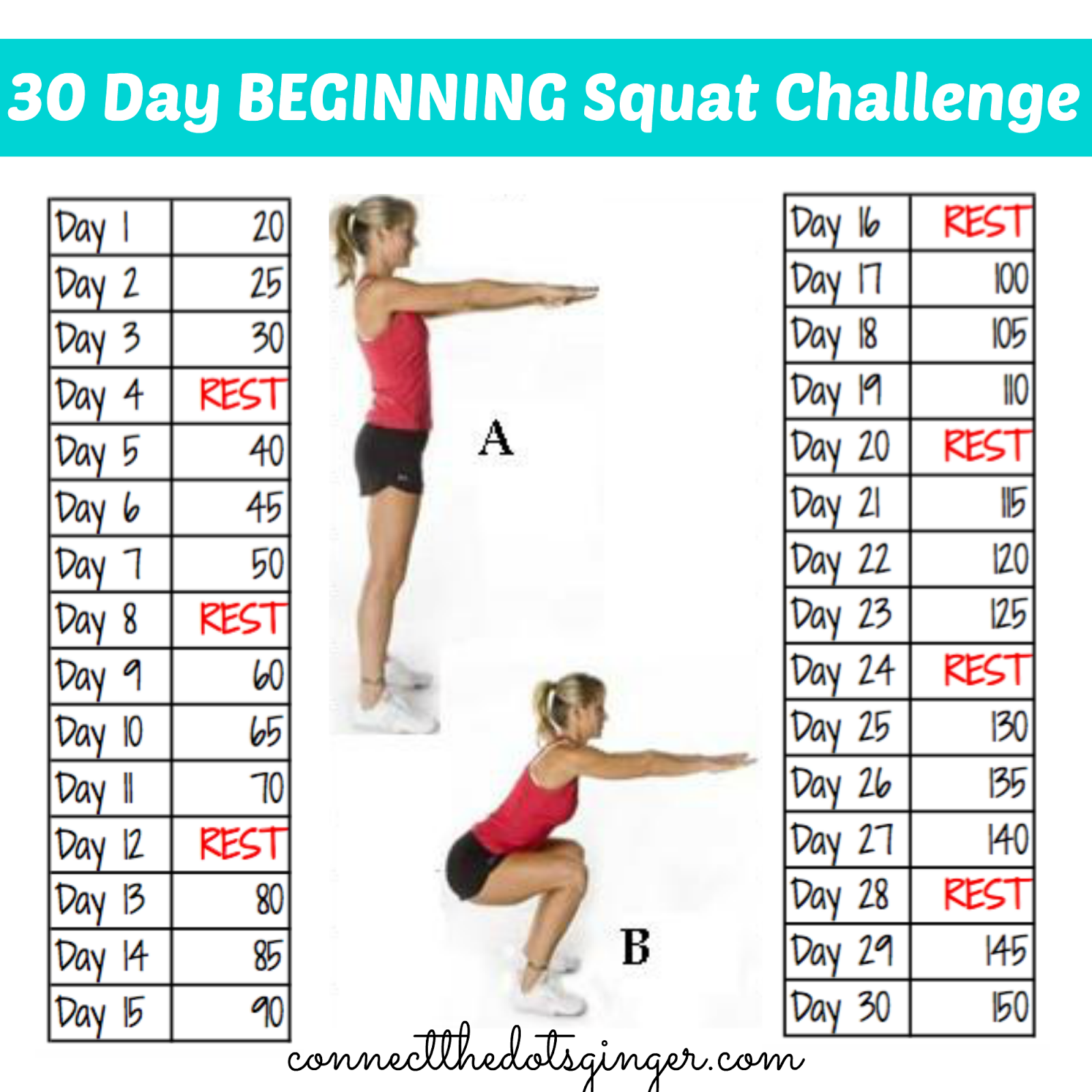 Squat Challenge Chart