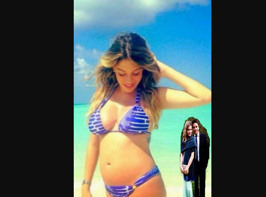 Luma Costa embarazada en la playa