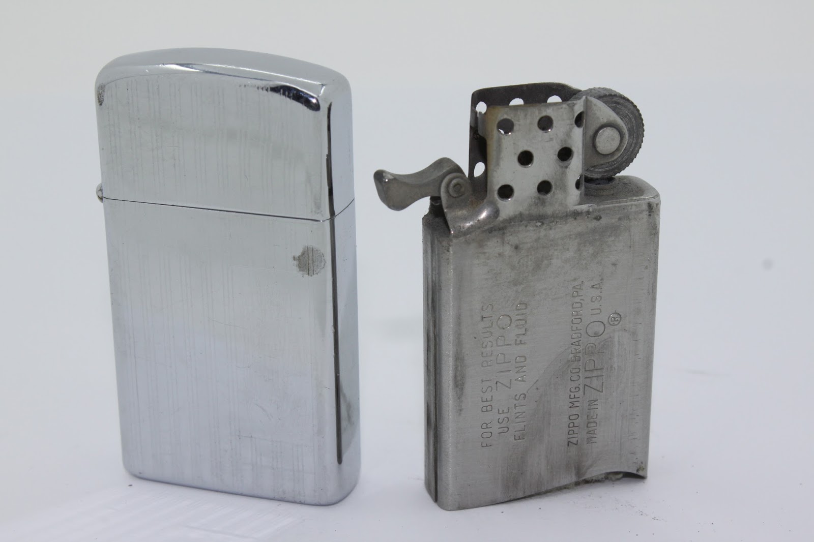 ziq ZIPPO collections ORIGINAL ZIPPO SLIM LIGHTER YEAR 1968 CODE 4006