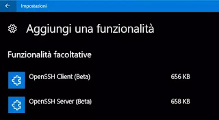 openssh windows 10 client SSH in Windows 10