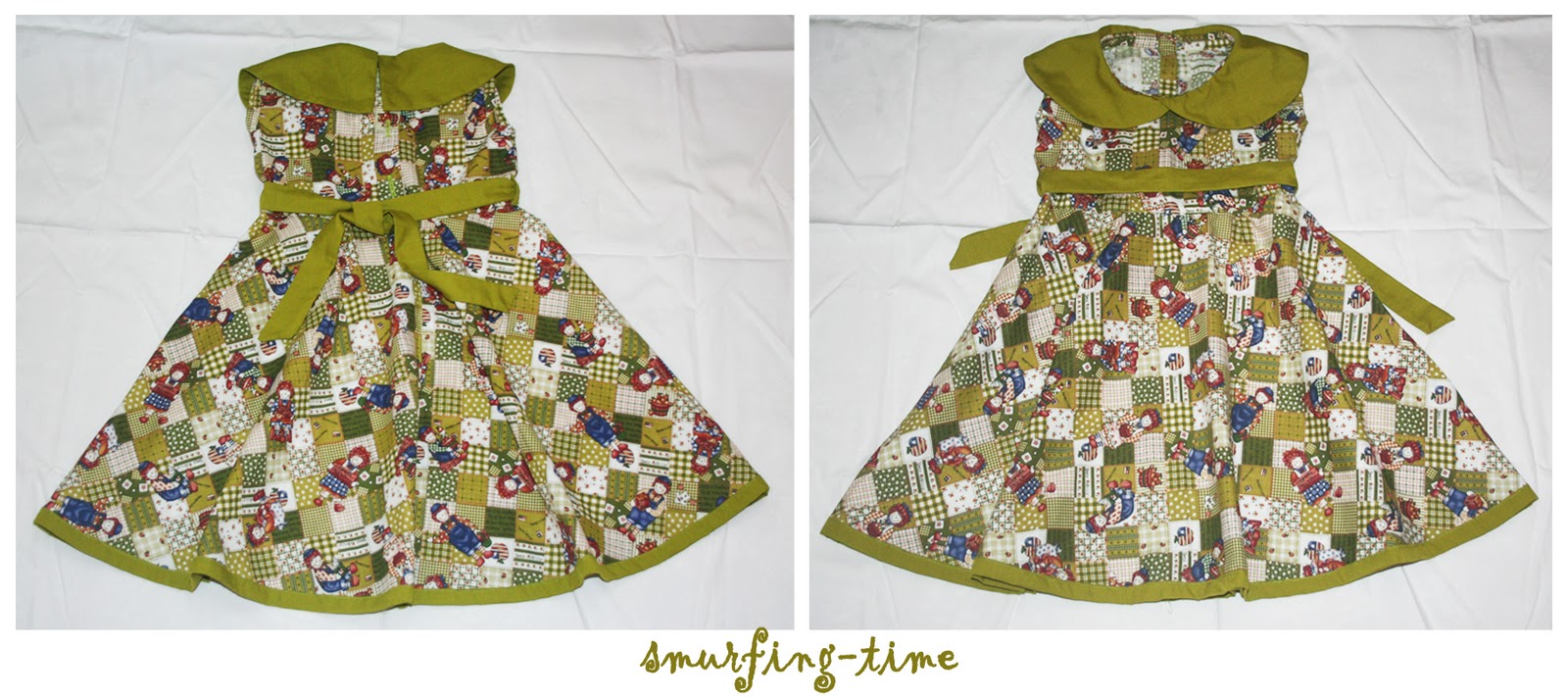 Smurfing Time Umbrella Dress