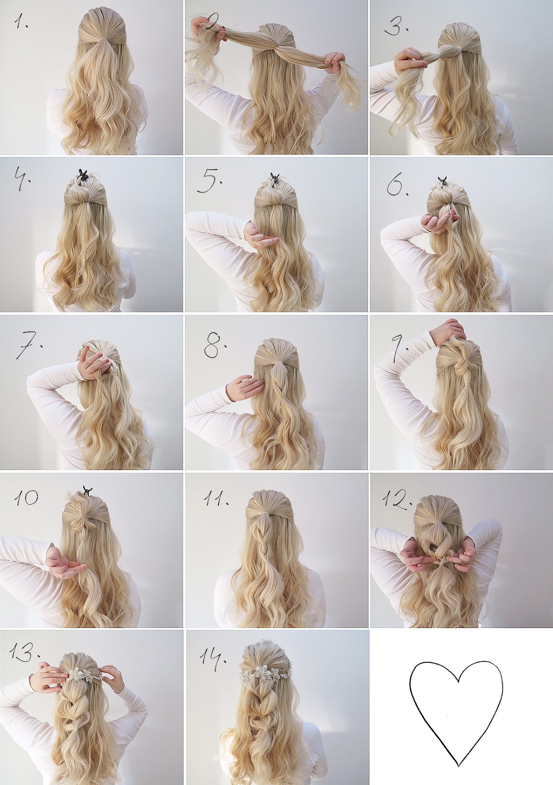 Two Simple Hair Tutorials Perfect For A Wedding Grace Braver Start By Separating A Section Of Hair Just Above Your Ears Using Thumbs Going From To The Middle Head Is Easiest Way Do