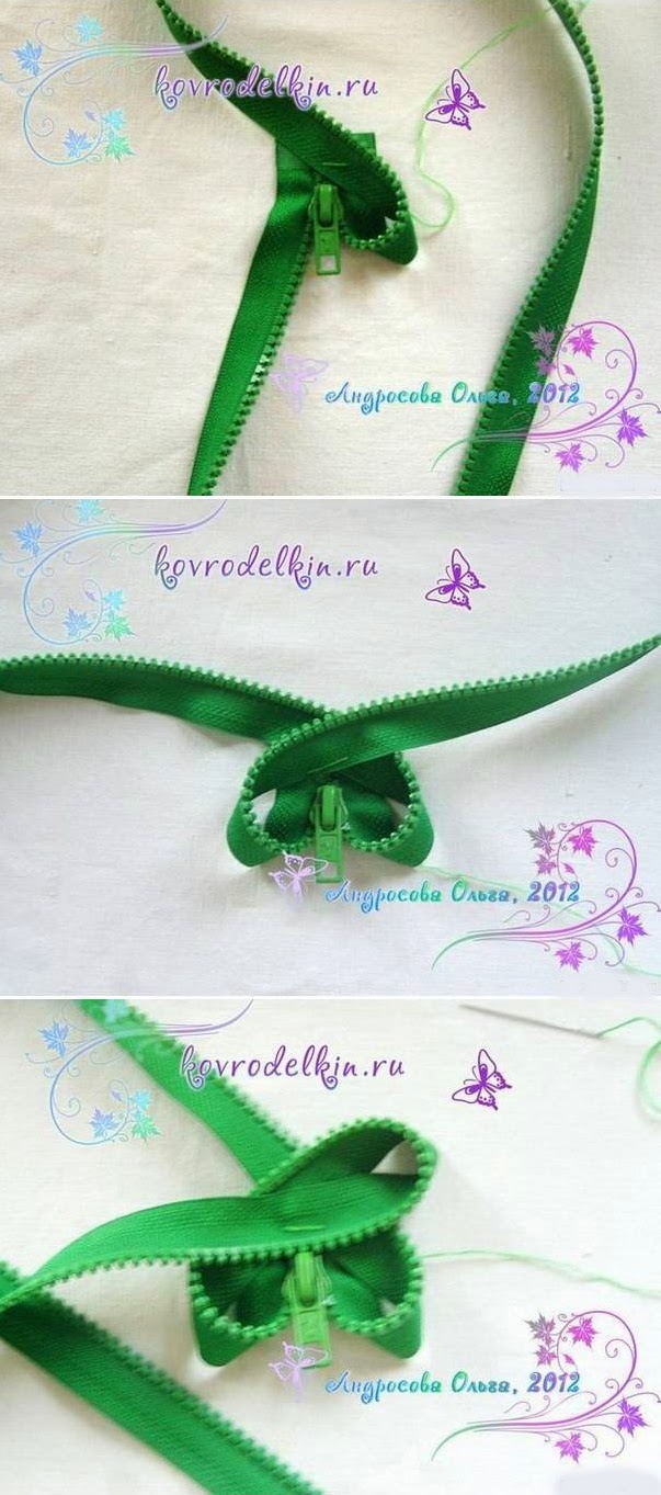 Popular DIY Crafts Blog How to Make Simple Zipper Flower Brooch