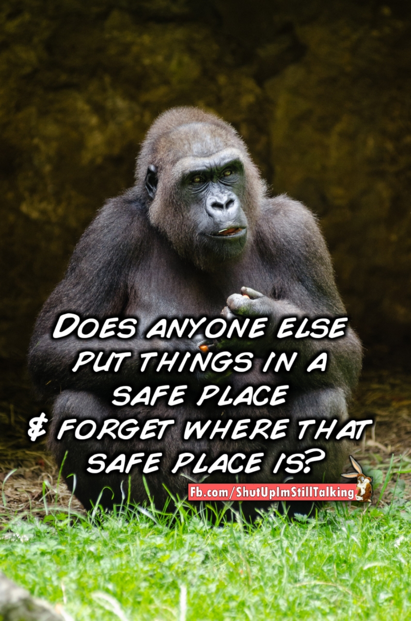 Put things in a safe place