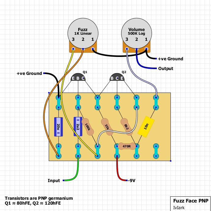 Fuzz Face Npn Schematic