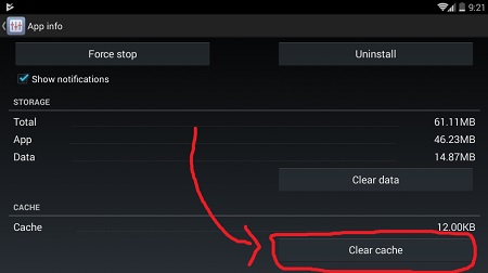 Klik Clear Cache Klik Clear Cache