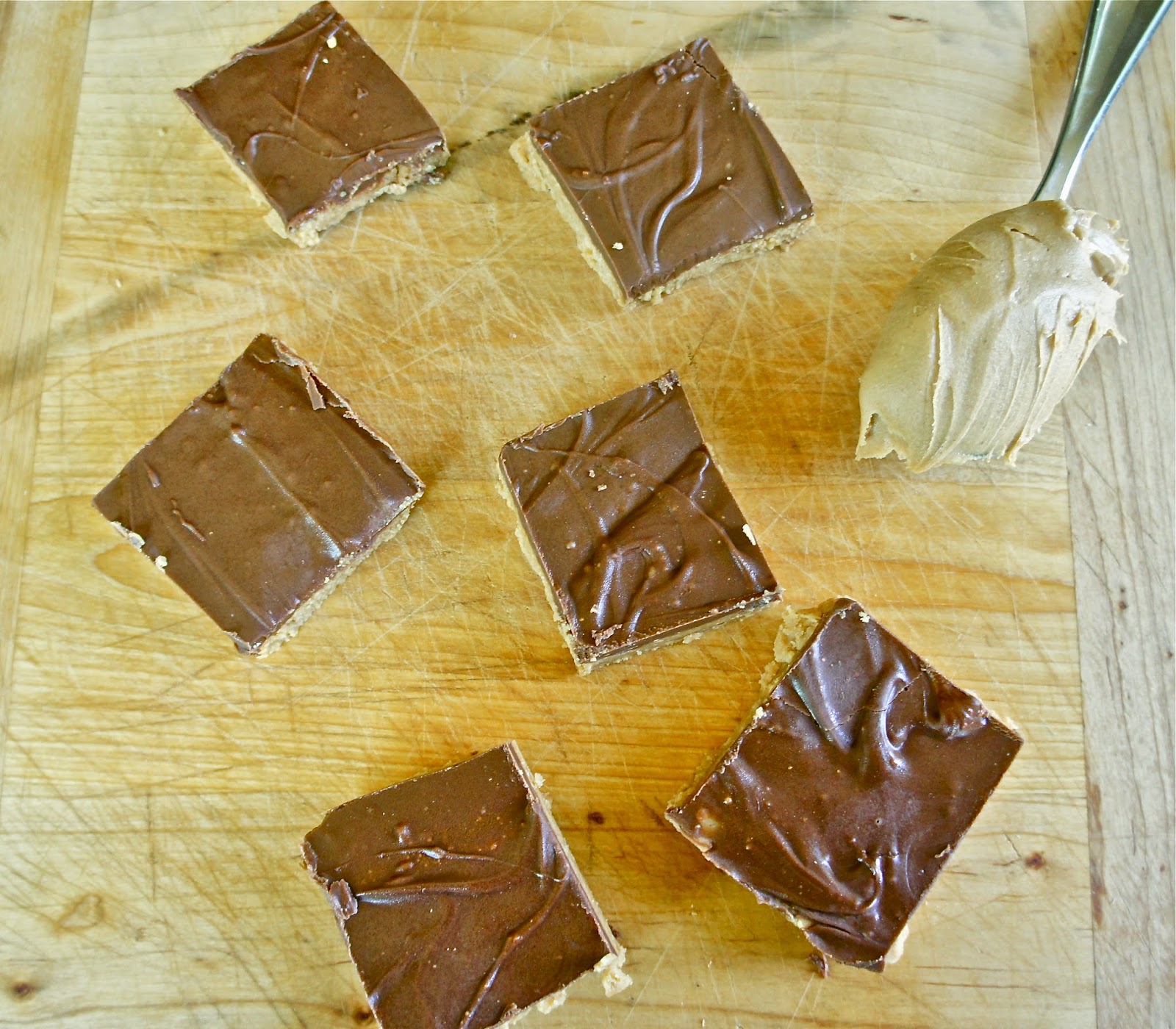 yums and loves No bake peanut butter bars