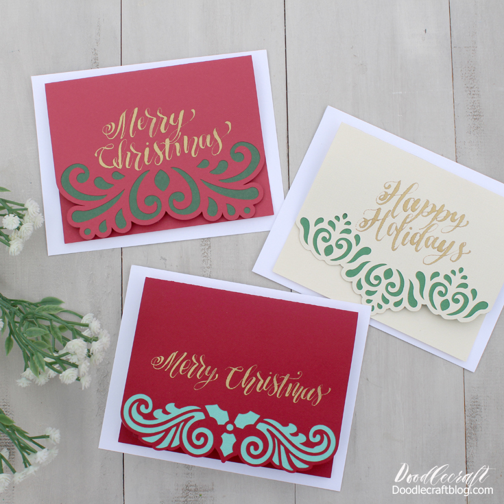 Filigree Christmas Cards Diy Cricut Explore Air 2