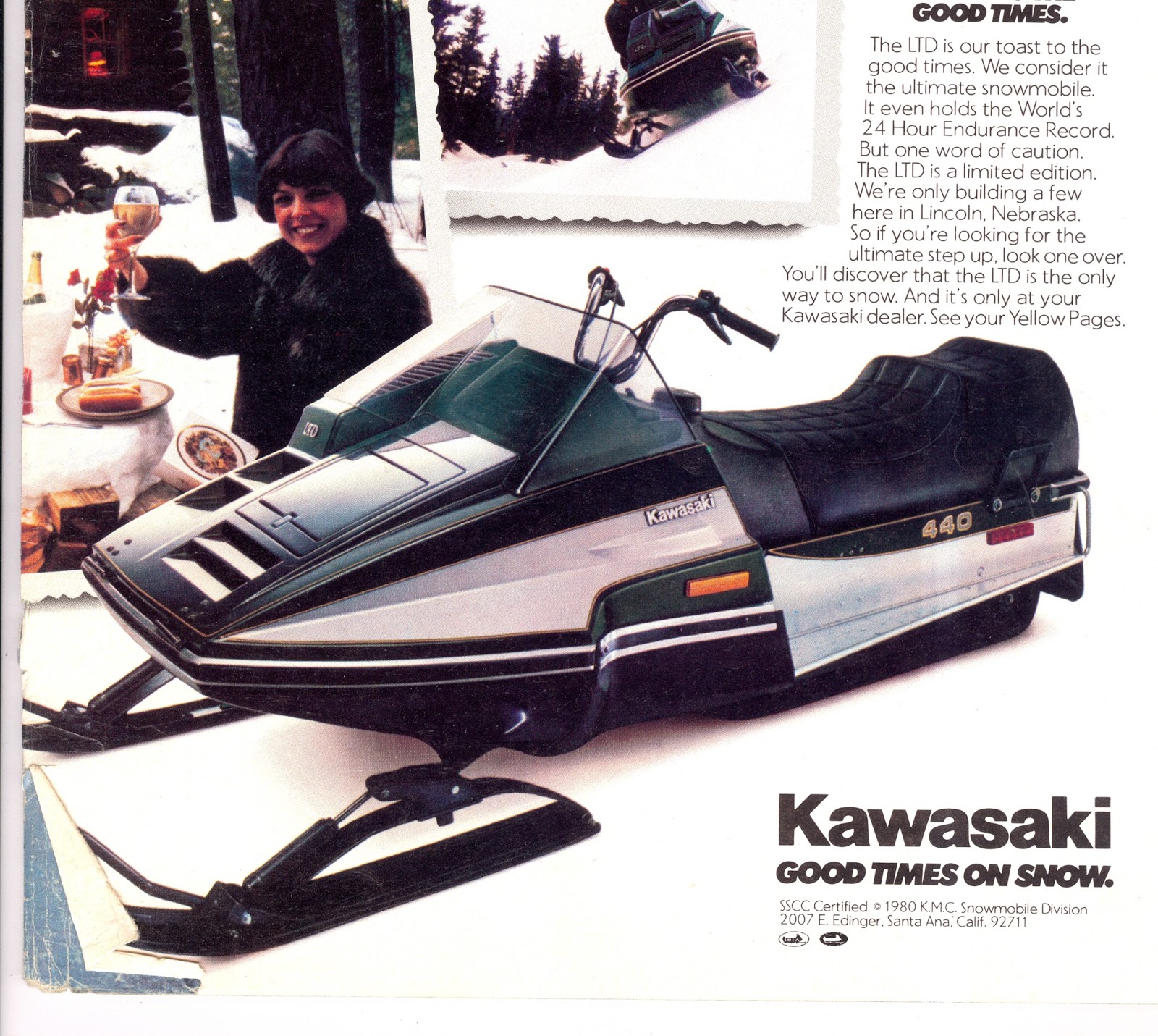 CLASSIC SNOWMOBILES OF THE PAST 1981 KAWASAKI LTD SNOWMOBILE
