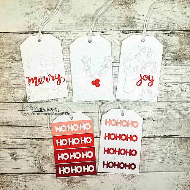 Newton's Nook Designs Christmas Tags - Naki Rager