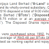 BJLAND (4219) - BLand selling BToto shares at a loss after 24 years ......?