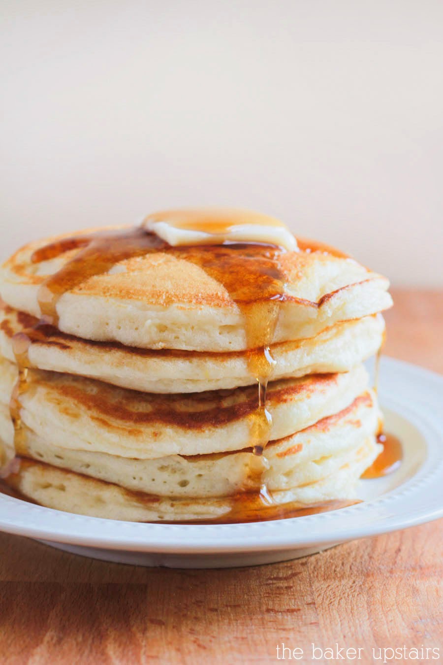 These light and fluffy perfect pancakes are the best! The recipe is simple and easy to make, and the pancakes turn out great every time!