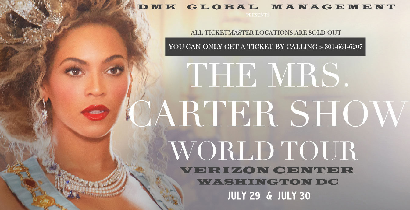 VIJIMAMBO BEYONCE TICKETS FOR WASHINGTON DC SHOW AVAILABLE NOW