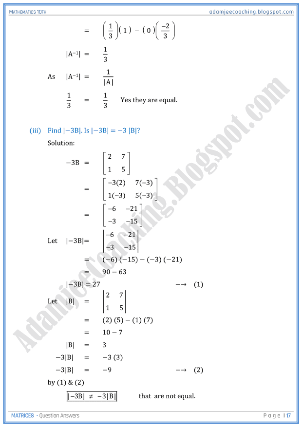 matrices-question-answers-mathematics-10th
