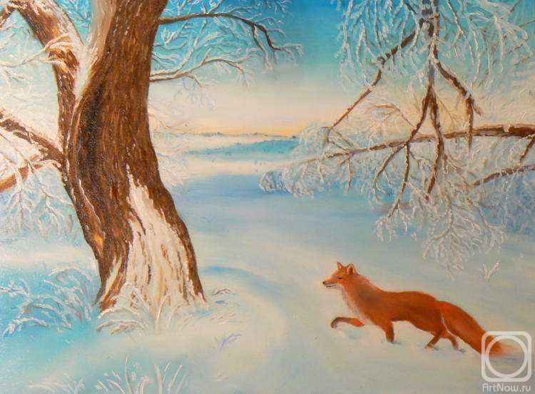 По алмазной скатерти снегов пробегают легкие ласки. Лиса зимой живопись. Лиса зимой маслом. Лиса в зимнем лесу в живописи маслом. Картина маслом лиса в лесу.