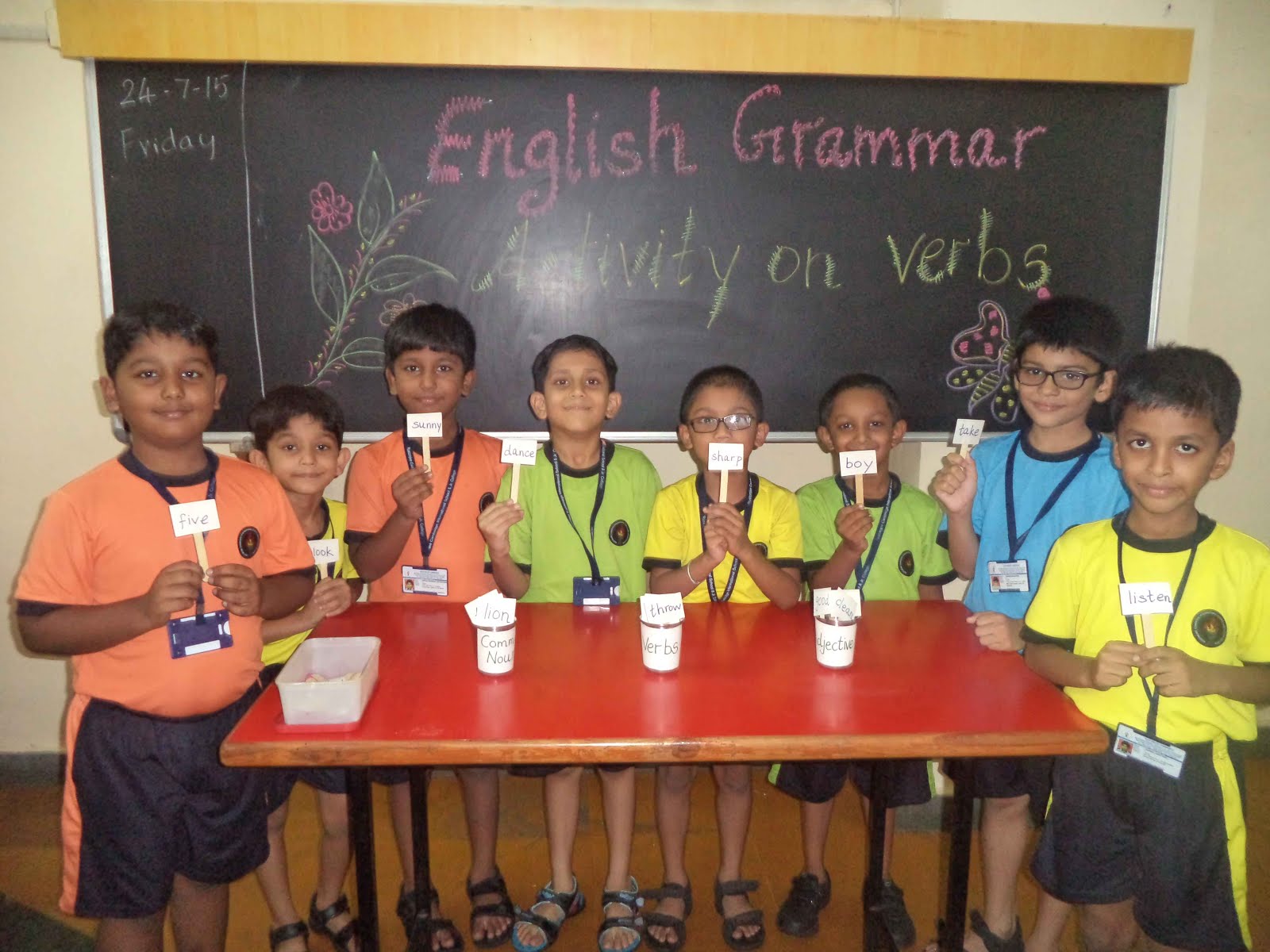 The Rustomjee Cambridge Diaries Grade 2 English Activity On Verbs