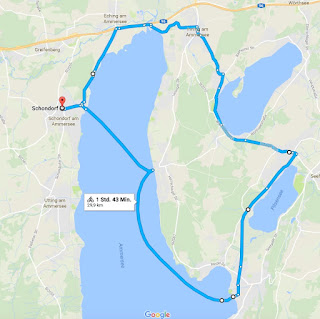 Radtour zu Ammersee, Wörthsee und Pilsensee