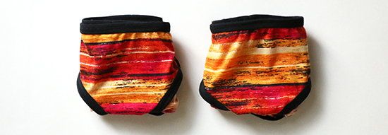 Folded red, orange and black Acacia underwear from MN2402