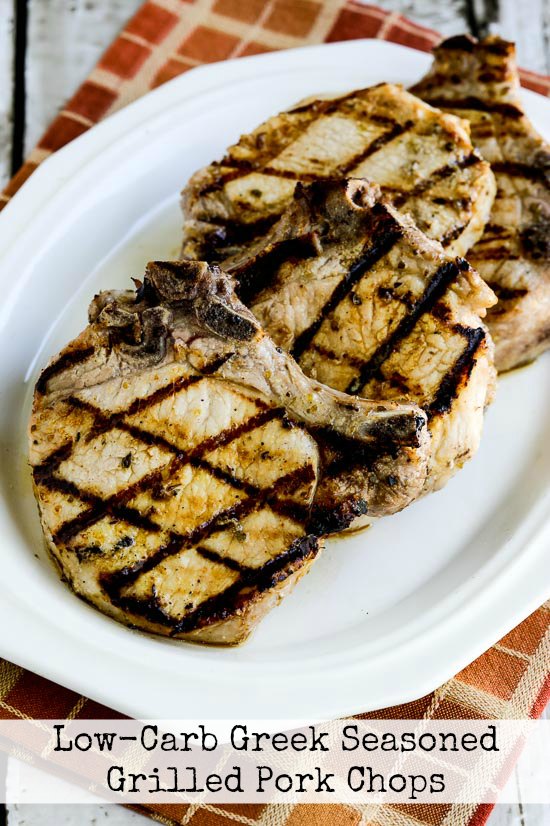 Low-Carb Greek-Seasoned Grilled Pork Chops with Lemon and Oregano