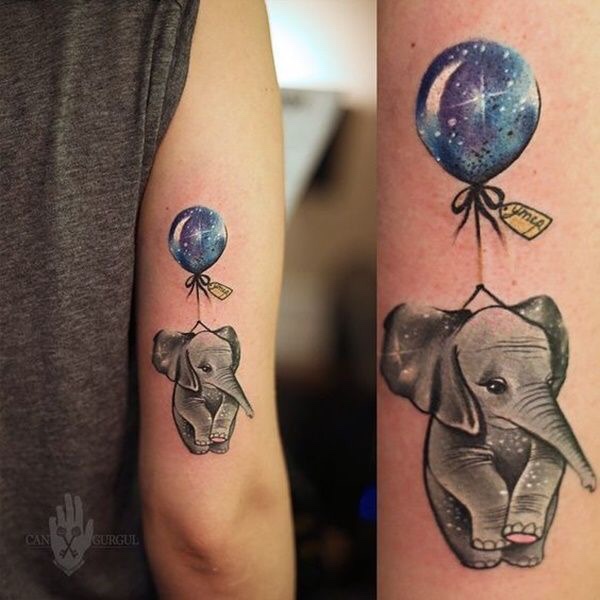 Tatuagens femininas de elefante Tatuagens femininas de elefante