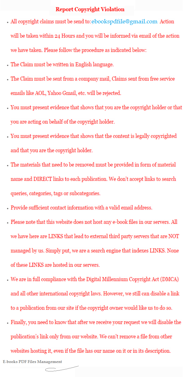 Copyright violation Download PDF Files