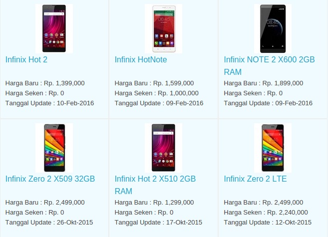 Daftar Harga Terbaru Hp Infinix Maret 2016 Daftar Harga Terbaru Hp Infinix Maret 2016