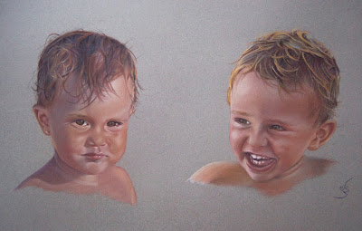 Retrato a pastel. Eva Carballares Retrato a pastel.
