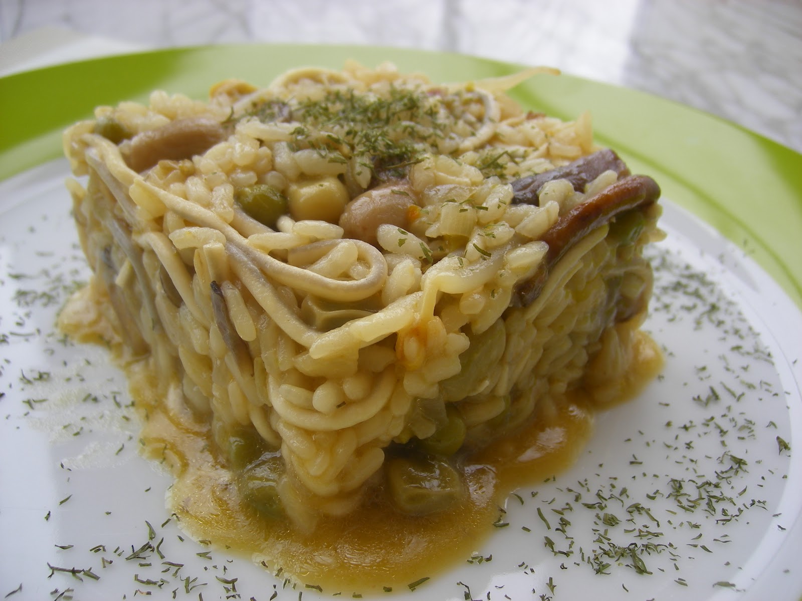 el placer del paladar Risotto de Gulas y Setas