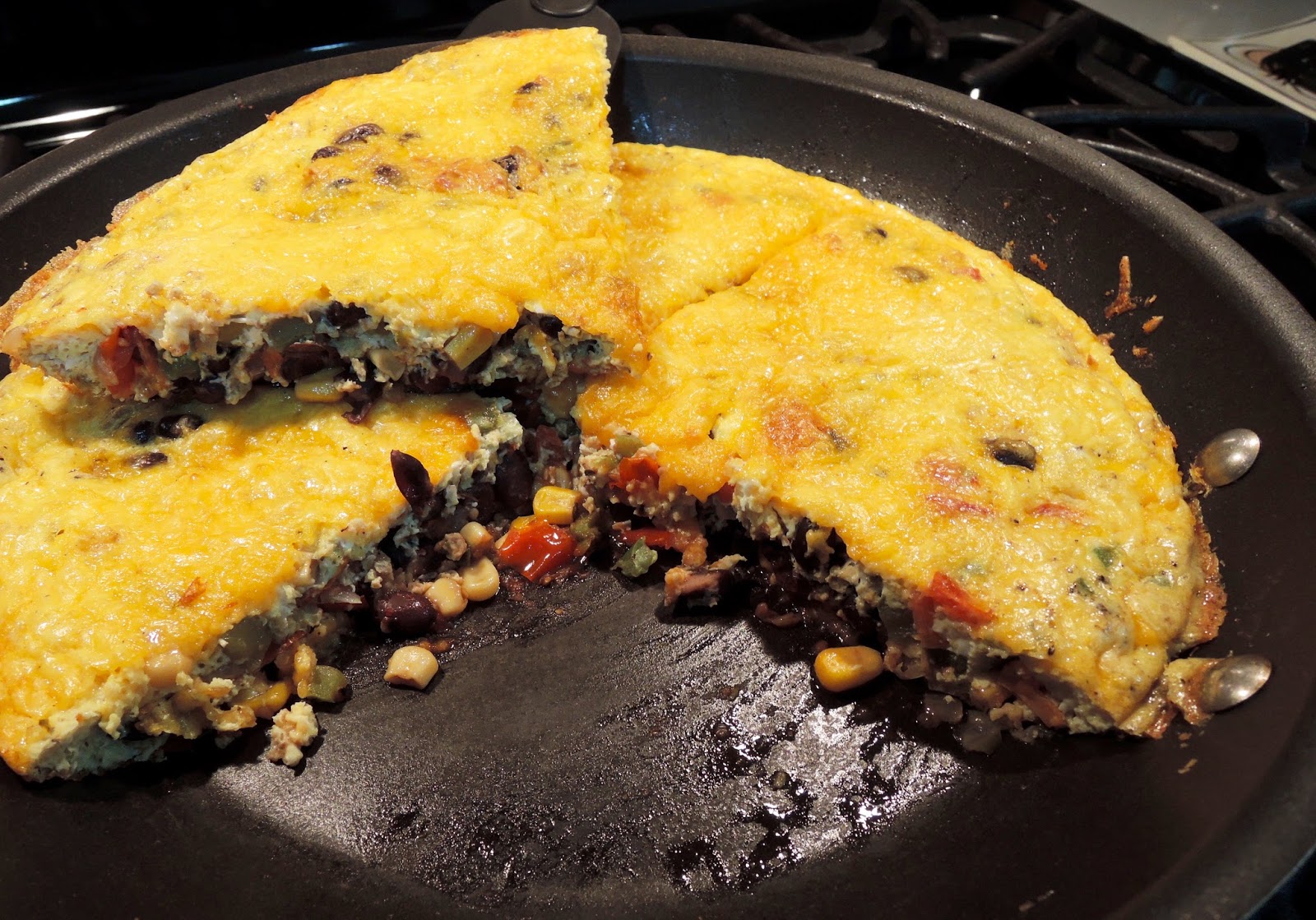 The Briny Lemon Black Bean and Corn Frittata