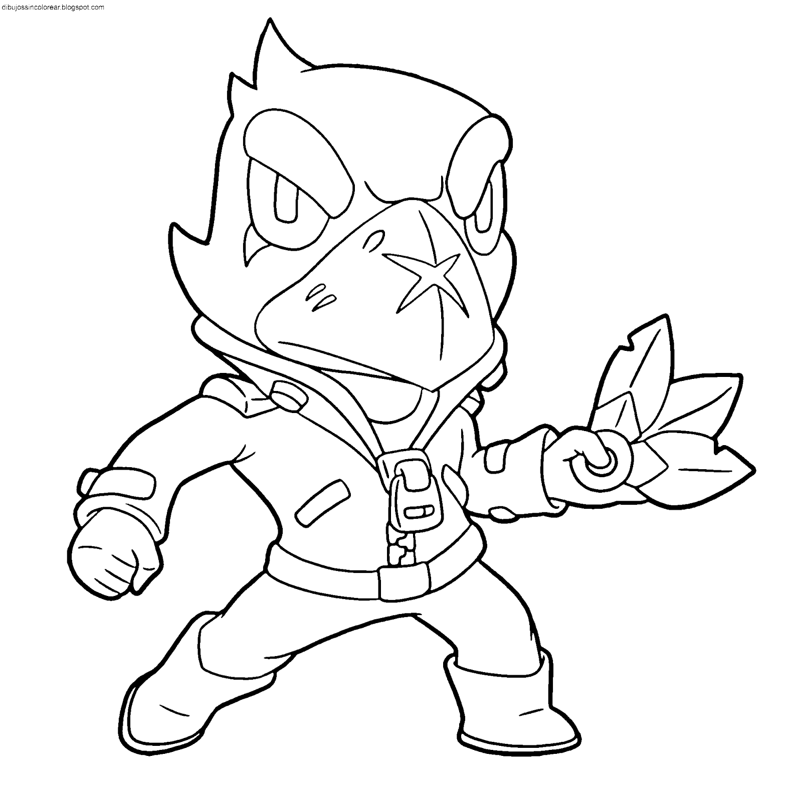 Dibujos Sin Colorear: Dibujos de Brawl Stars para Colorear