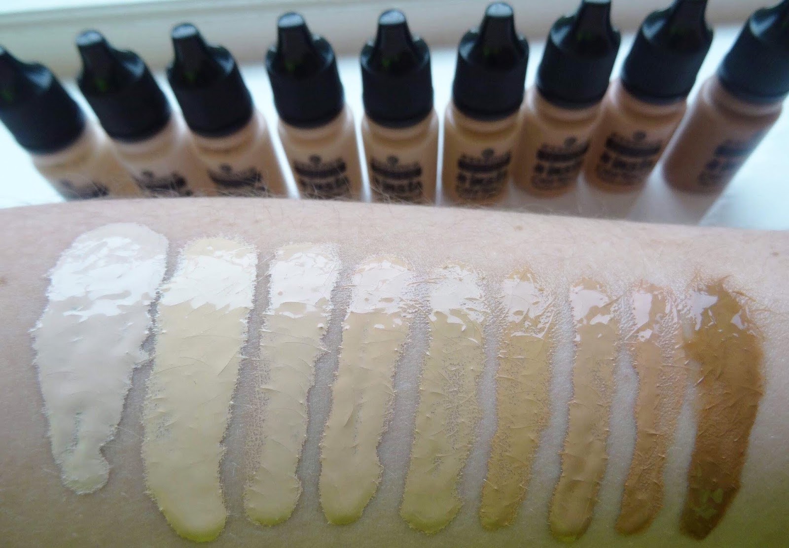 Essence #Insta Perfect Liquid Foundation Shade Range Essence #Insta Perfect Liquid Foundation Swatches